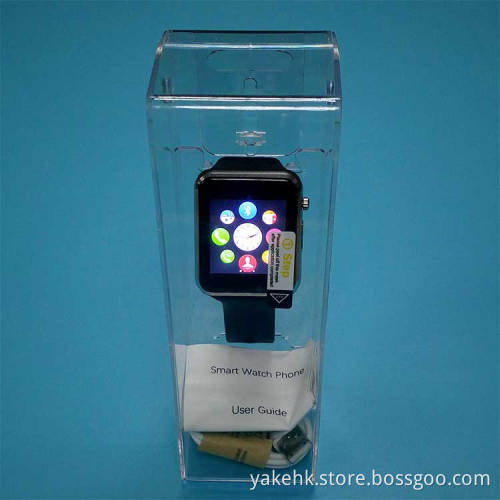 High Quality Smart Watch Clear Display Plastic Storage Box Customize Paper Artwork